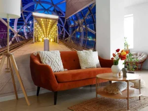 Online Beatrixkwartier sneltramhalte fotobehang Steden | Architectuur