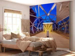 Online Beatrixkwartier sneltramhalte fotobehang Steden | Architectuur