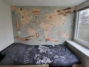 Discount Beige wereldkaart Kinderkamer | Dieren