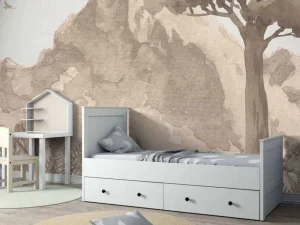 Online Berg in waterverf Kinderkamer