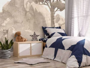 Online Berg in waterverf Kinderkamer