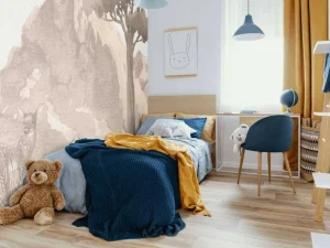 Online Berg in waterverf Kinderkamer