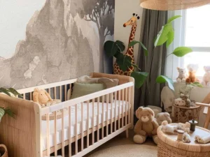 Online Berg in waterverf Kinderkamer