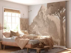 Online Berg in waterverf Kinderkamer