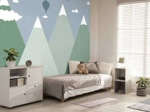 Fashion Berglandschap met luchtballonnen Kinderkamer