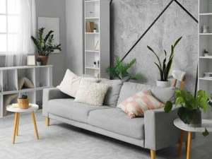 Sale Betonlook tegels fotobehang Gang | Oppervlakten