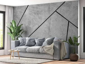 Sale Betonlook tegels fotobehang Gang | Oppervlakten