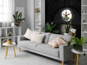Online Betonnen garage met een ventilatiesysteem fotobehang Transport | Architectuur