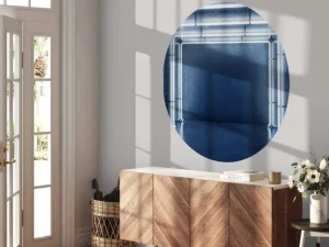 Outlet Betonnen neon verlichte garage fotobehang Computerkamer | 3d