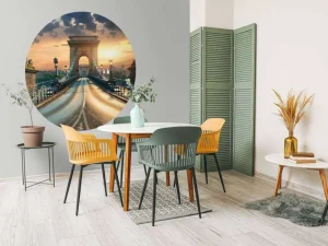 Hot Bijzondere brug in Boedapest fotobehang Architectuur