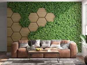 Clearance Bijzondere tuinwand fotobehang Bloemen | Architectuur