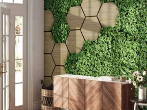 Clearance Bijzondere tuinwand fotobehang Bloemen | Architectuur
