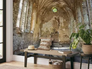 Discount Binnenkant oude kerk fotobehang Architectuur