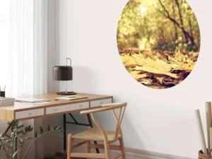 Outlet Bladeren in het Bos tijdens de Herfst fotobehang Bloemen