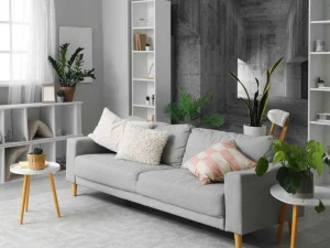 Sale Blanco betonnen interieur fotobehang 3d