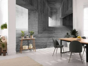 Sale Blanco betonnen interieur fotobehang 3d