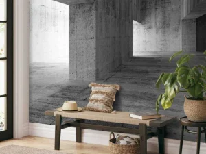 Sale Blanco betonnen interieur fotobehang 3d