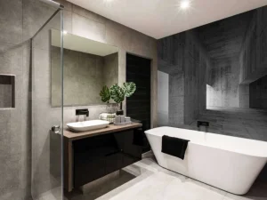 Sale Blanco betonnen interieur fotobehang 3d