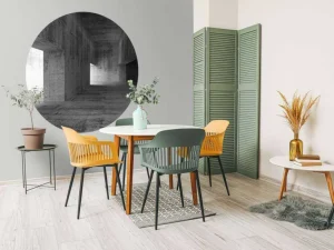 Sale Blanco betonnen interieur fotobehang 3d