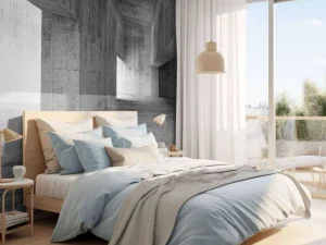 Sale Blanco betonnen interieur fotobehang 3d