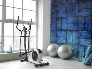Sale Blauwe gevlochten textuur fotobehang Tienerkamer | Oppervlakten