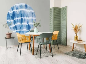 Fashion Blauwe vegen fotobehang Slaapkamer | Kunst & Design