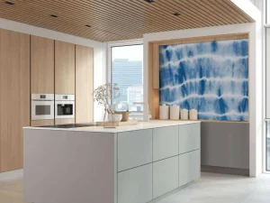 Fashion Blauwe vegen fotobehang Slaapkamer | Kunst & Design