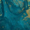 New Blauwe verf met gouden glitter poeder fotobehang Kunst & Design