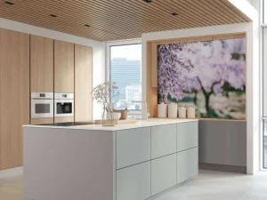 Discount Bloeiende Amandelbomen fotobehang Bloemen