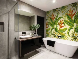 Best Bloemen en bladeren print fotobehang Bloemen