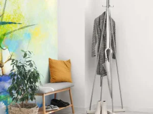 Hot Bloemen schilderij met een wazige achtergrond fotobehang Kunst & Design | Bloemen