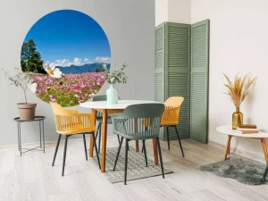 Discount Bloemenveld met mooie achtergrond fotobehang Bloemen
