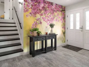 New Bloesem met wazige achtergrond fotobehang Bloemen