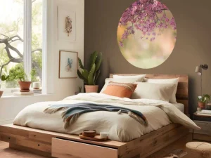 New Bloesem met wazige achtergrond fotobehang Bloemen