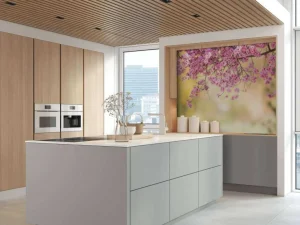New Bloesem met wazige achtergrond fotobehang Bloemen