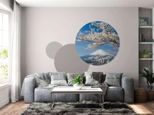 Fashion Bloesem voor de Fuji Berg fotobehang Bloemen