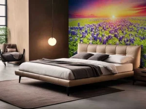 Best Bluebonnets met mooie Zonsondergang fotobehang Bloemen