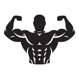 New Bodybuilder design fotobehang Sport