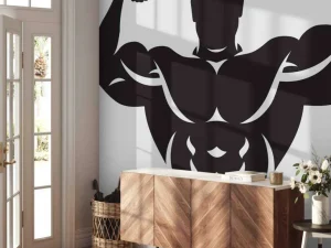 New Bodybuilder design fotobehang Sport