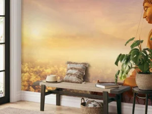 Clearance Boeddha op de Wat Tham Seua berg fotobehang Kunst & Design