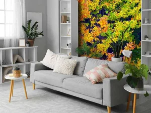 Best Boom tijdens Herfst fotobehang Bloemen