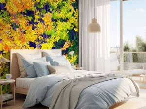 Best Boom tijdens Herfst fotobehang Bloemen
