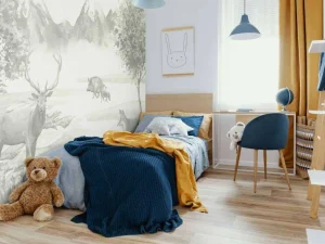 Hot Bos met dieren in groen Kinderkamer | Dieren