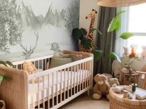 Hot Bos met dieren in groen Kinderkamer | Dieren