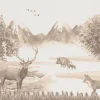 Online Bos met dieren in taupe Kinderkamer | Dieren