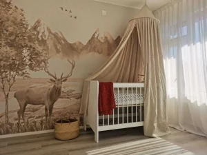 Online Bos met dieren in taupe Kinderkamer | Dieren
