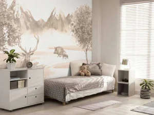 Online Bos met dieren in taupe Kinderkamer | Dieren