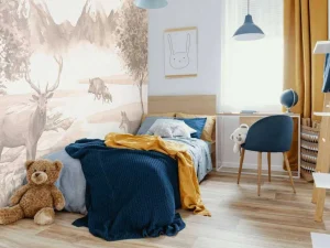 Online Bos met dieren in taupe Kinderkamer | Dieren