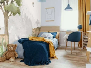 Fashion Bosdieren bij een berg Kinderkamer | Dieren
