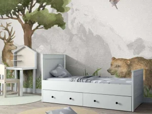 Fashion Bosdieren bij een berg Kinderkamer | Dieren